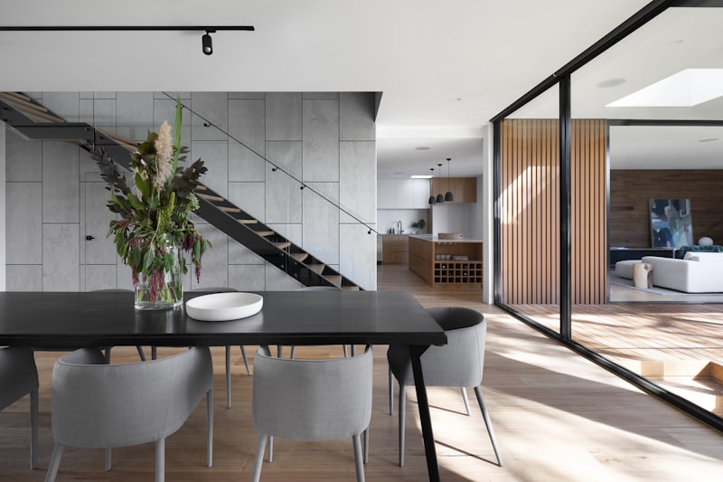 Kitchen island with a quartz stone countertop